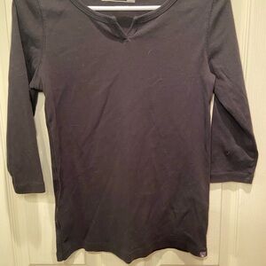 Eddie Bauer Black Long Sleeve Tee